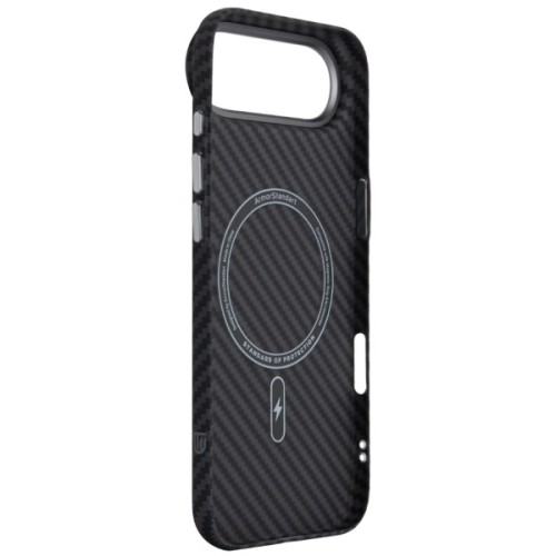 Чохол до мобільного телефона Armorstandart LikeCarbon2 MagCase Apple iPhone 17 Air Carbon Black (ARM86260)