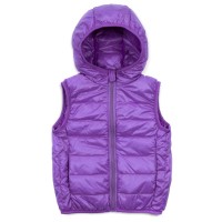 Жилет дитячий Kurt пуховий з капюшоном (V-HT-580T-120-violet)