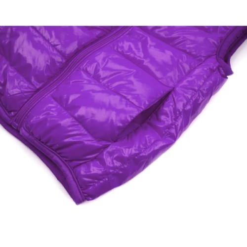 Жилет дитячий Kurt пуховий з капюшоном (V-HT-580T-120-violet)
