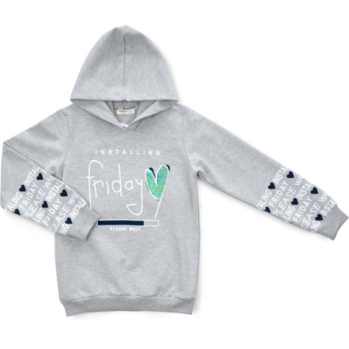 Кофта дитяча Breeze худі (16595-116G-gray)