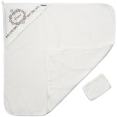 Рушник для купання дитячий Miniworld куточок з рукавичкою (15479-brown)