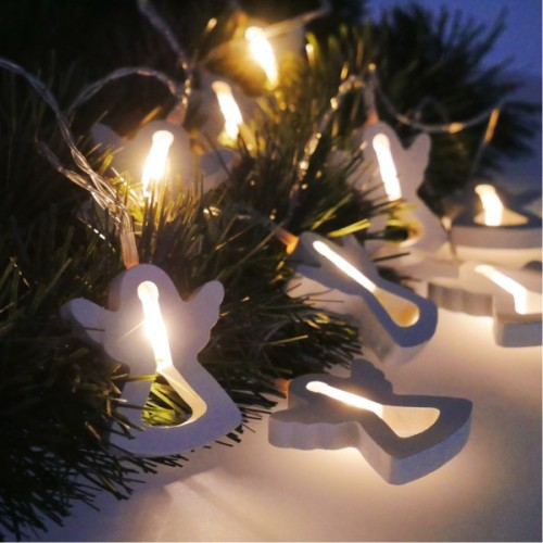 Гірлянда Chomik Янгол 10 LED, теплий білий, IP20, 2хАА (5900779854048)