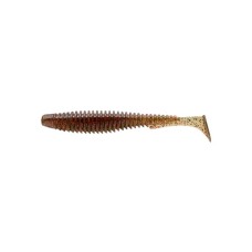 Силікон рибальський FishUP U-Shad 2" 045 - Green Pumpkin/Red&Black (10шт/уп) (1864.02.28)