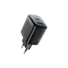 Зарядний пристрій Acefast A106 1xUSB-C PD45W + 1xUSB QC3.0 GaN black (6974316284031) Зарядний пристрій Acefast A106 1xUSB-C PD45W + 1xUSB QC3.0 GaN black (6974316284031)