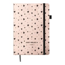 Книга записна Buromax RELAX А5 96 аркушів лінія, рожевий (BM.295201-10)