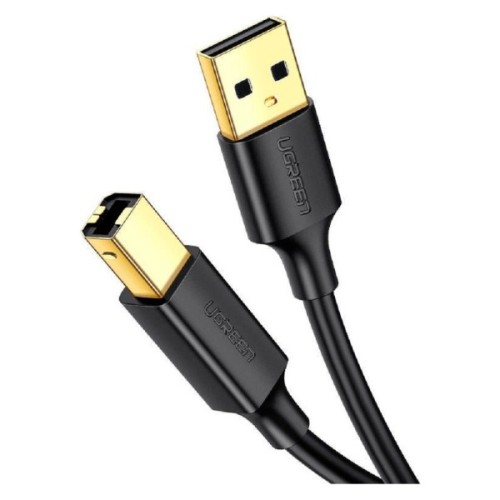 Кабель для принтера USB 2.0 AM/BM 5.0m US135 black Ugreen (10352)
