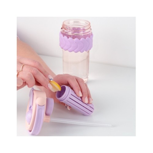 Пляшка для води Kite 900 мл лілово-рожевий (K25-1231-2)