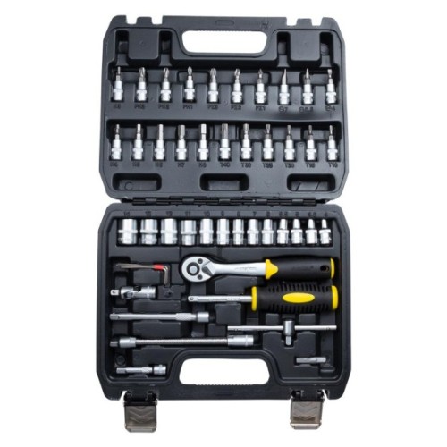 Набір інструментів Sigma насадок торцевих та біт 1/4" 46шт CrV mid (6003511)