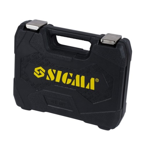 Набір інструментів Sigma насадок торцевих та біт 1/4" 46шт CrV mid (6003511)