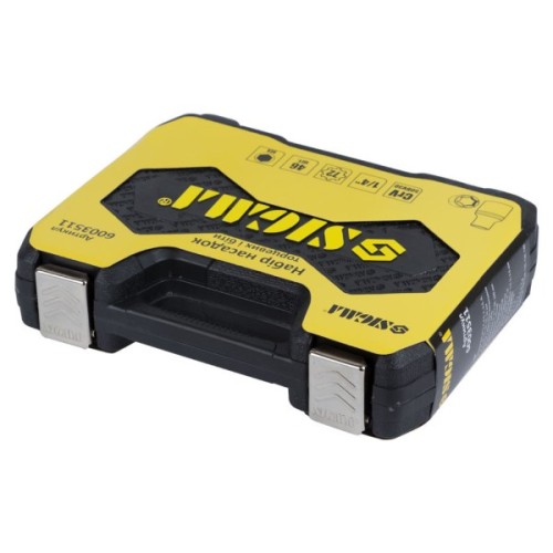 Набір інструментів Sigma насадок торцевих та біт 1/4" 46шт CrV mid (6003511)