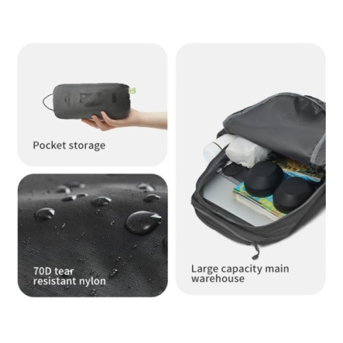 Рюкзак туристичний Naturehike компактний CNK2450XB026, 20 л, сірий (6927595791820)