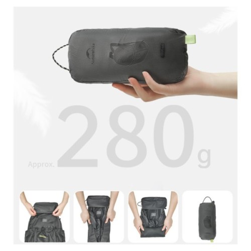 Рюкзак туристичний Naturehike компактний CNK2450XB026, 20 л, сірий (6927595791820)