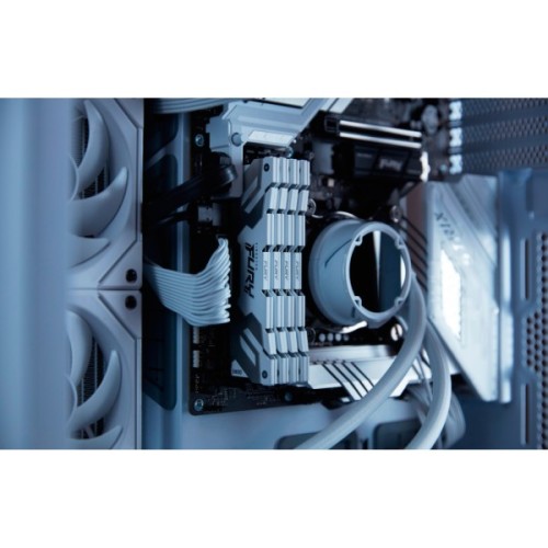 Модуль пам'яті для комп'ютера DDR5 48GB (2x24GB) 8000 MHz Renegade White/Silver Kingston Fury (ex.HyperX) (KF580C38RWK2-48)