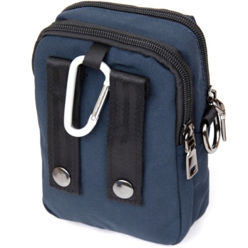 Сумка Vintage На пояс нейлон Синя (20649)