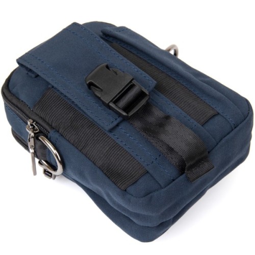 Сумка Vintage На пояс нейлон Синя (20649)