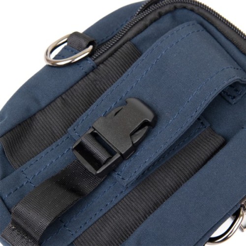 Сумка Vintage На пояс нейлон Синя (20649)