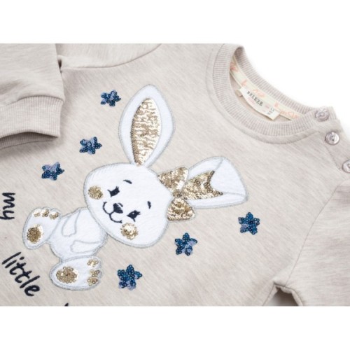 Набір дитячого одягу Breeze з зайчиками (13701-80G-beige)