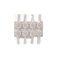 Прикраса декоративна Jumi Прищіпки Сніжинка 8 шт (5900410674165)