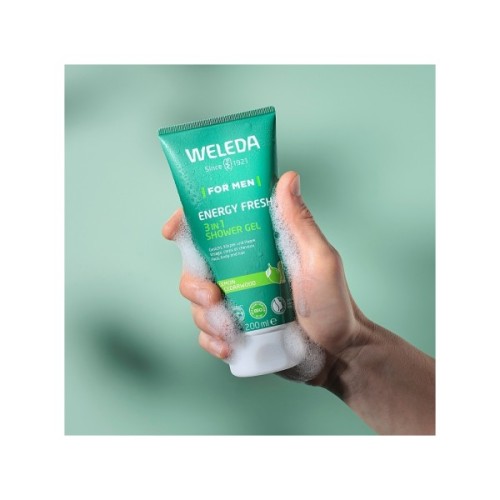 Гель для душу Weleda Energy Fresh Shower Gel 3 в 1 200 мл (7611916558283)