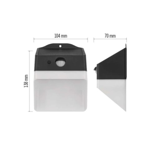 Світильник EMOS 220 лм IP65 4000K PIR (ZG151S)