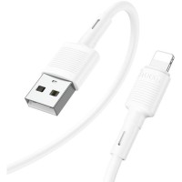 Дата кабель USB 2.0 AM to Lightning 1.0m 2.4A X83 white HOCO (6931474770875)