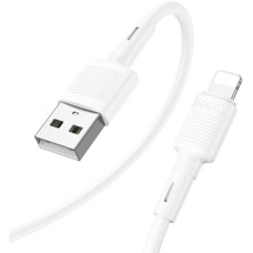 Дата кабель USB 2.0 AM to Lightning 1.0m 2.4A X83 white HOCO (6931474770875)