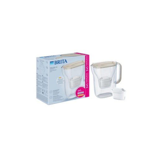 Фільтр-глечик Brita Style Essential MXPro 2.4л + 2 картриджа пісочний (1061036)