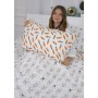 Постільна білизна MirSon Бязь Ranforce Elite 17-0529 Bunnies white 110х140 (2200004659930)