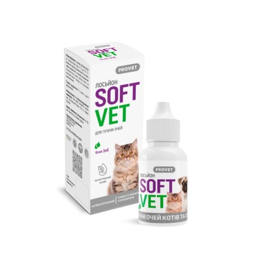 Лосьйон для тварин ProVET для гігієни очей котів і собак 15 мл (4823082440078)