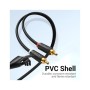 Кабель мультимедійний 2xRCA M to 2xRCA M 1.5m black Vention (BCMBG)