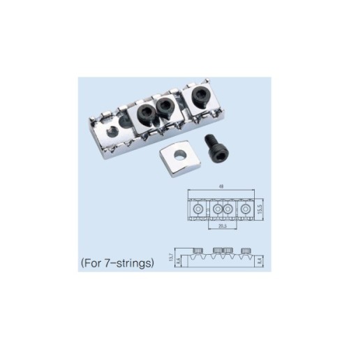 Бридж для гітари Paxphil BL007 Chrome