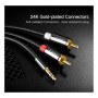 Кабель мультимедійний 3.5mm M to 2xRCA M 3.0m AV116 black Ugreen (10590)