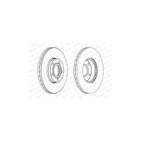 Гальмівний диск FERODO DDF1014