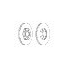Гальмівний диск FERODO DDF1014