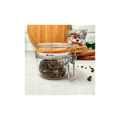 Банка Uniglass серія "Econ Round" з бугельною застібкою 200 мл (22502)