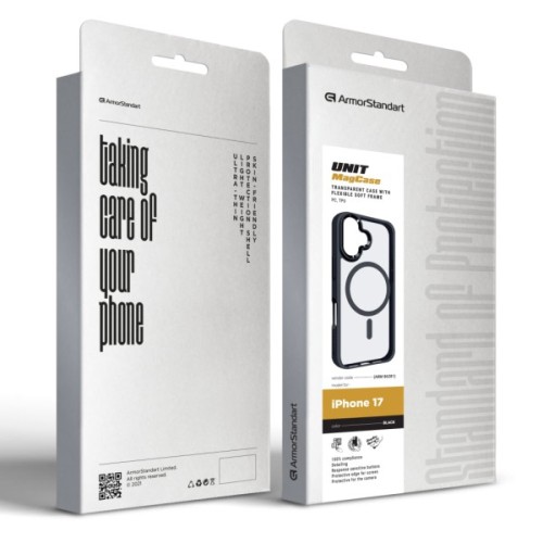 Чохол до мобільного телефона Armorstandart Unit MagCase Apple iPhone 17 Black (ARM86281)