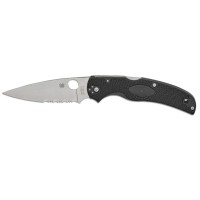 Ніж Spyderco Native Chief Satin BD1N Serrated Black FRN (C244PSBK)