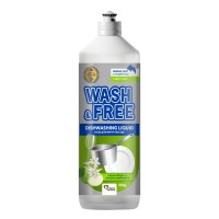 Засіб для ручного миття посуду Wash&Free Зелене яблуко та екстракт едельвейса 500 г (4260637724267/4823128001386)