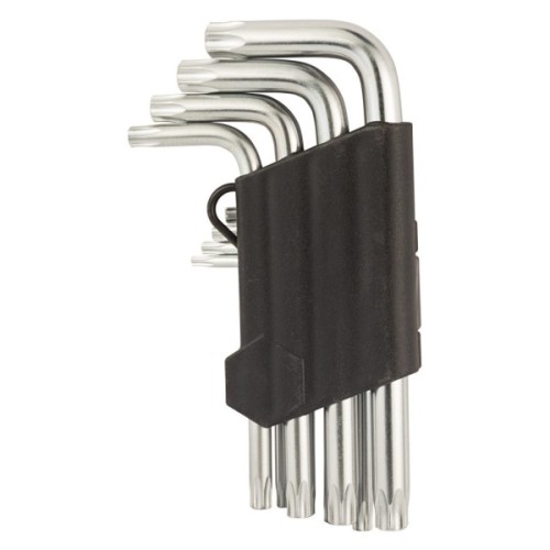 Ключ Sigma набір TORX 9шт T10-T50 CrV, короткі з отвором (4022211)