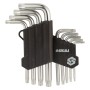 Ключ Sigma набір TORX 9шт T10-T50 CrV, короткі з отвором (4022211)