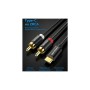 Кабель мультимедійний USB-C M to 2xRCA M 1.5m black Vention (BGDBG)
