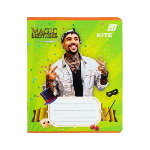 Зошит Kite Magic Brothers, 12 аркушів, клітинка (MB26-232)