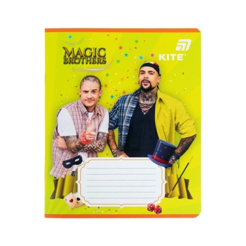 Зошит Kite Magic Brothers, 12 аркушів, клітинка (MB26-232)