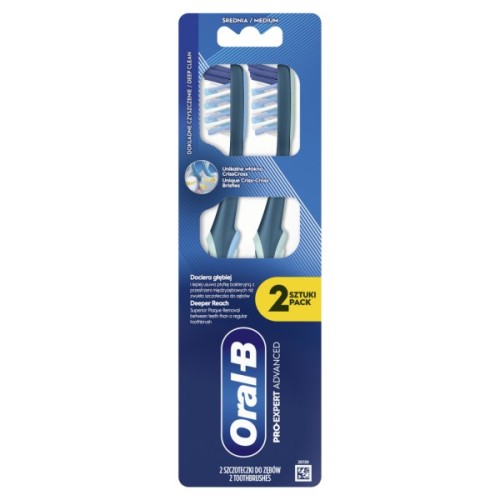 Зубна щітка Oral-B Pro-Expert Все-в-одному Середньої жорсткості 2 шт. (8700216445481)