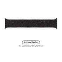 Ремінець до смарт-годинника Armorstandart Braided Solo Loop для Apple Watch 49/46/45/44/42 (Series 1-3) Black Unity Size 10 (172 mm) (ARM64906)