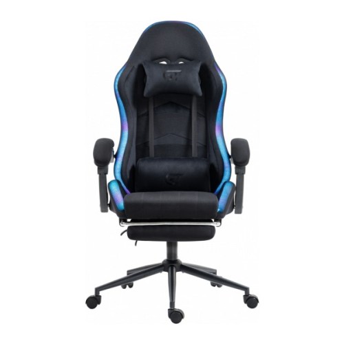 Крісло ігрове GT Racer X-2325 Fabric Black LED (X-2325 Fabric Black L)