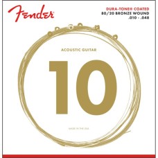 Струни для гітари Fender 880XL 80/20 Dura-Tone Coated Bronze Wound Acoustic Strings (10-48) (208101)