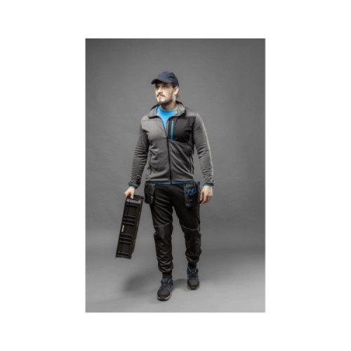 Штани робочі Hoegert TREBEL HT5K902-M з кишенями 65% бавовна/35% поліестер чорні, M (50) (HT5K902-M)