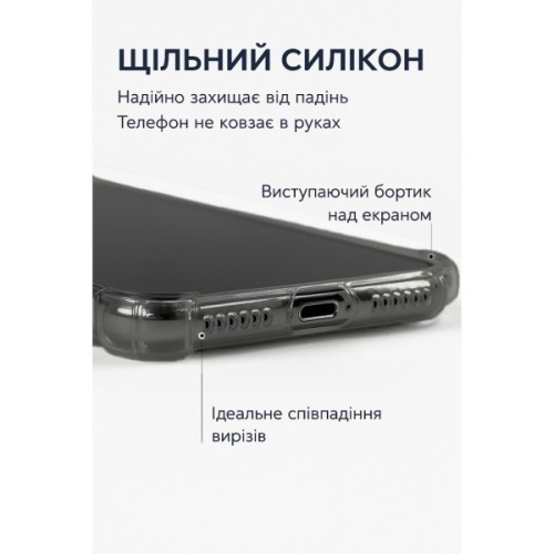 Чохол до мобільного телефона BeCover Anti-Shock Apple iPhone 17 Pro Grey (713798)