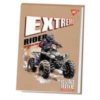 Альбом для малювання Yes А4 20 аркушів клеєний білила "Extreme rider" крафт (130576)